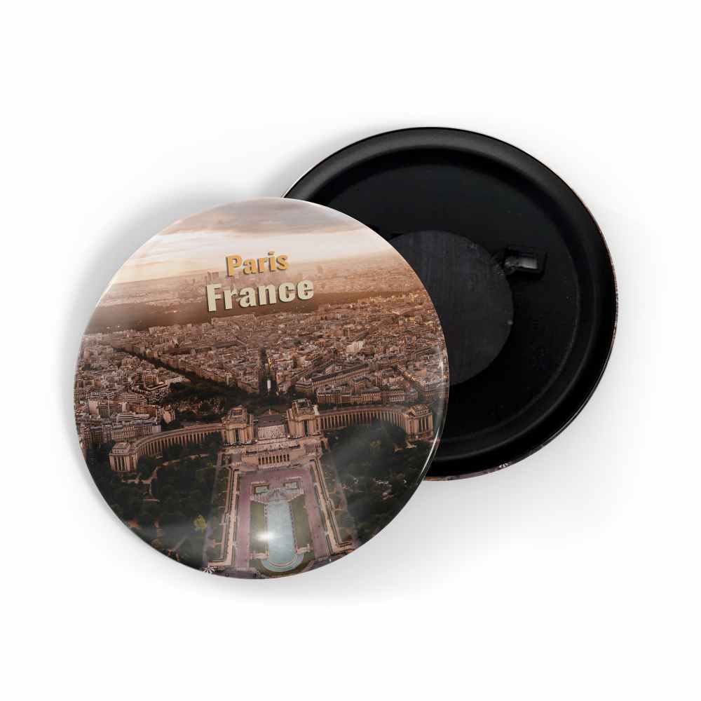 dhcrafts Fridge Magnet Multicolor Famous Tourist Place Paris France Glossy Finish Design Pack of 1